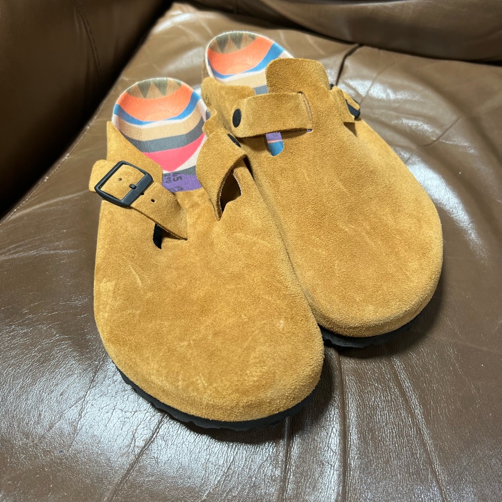 Birkenstock Boston Suede Hard footbed 45 12 men’s